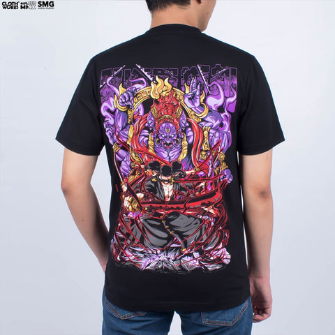 Roronoa Zoro Ashura Mode T-Shirt - Nine Swords Style Onigashima | One Piece Anime Streetwear Roronoa Zoro Ashura Mode T-Shirt - Nine Swords Style Onigashima | One Piece Anime Streetwear
