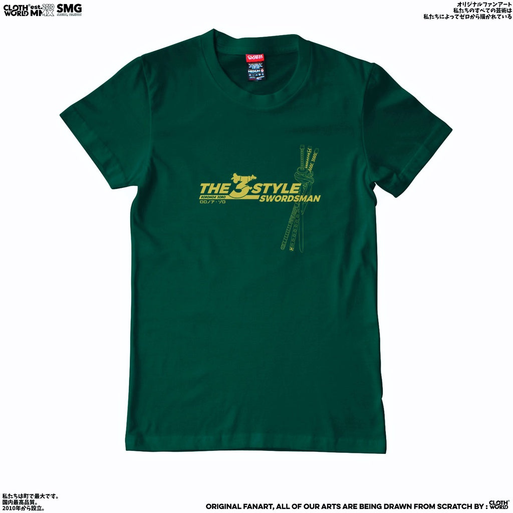 Roronoa Zoro Katana Sword T-Shirt - Strawhat Pirates | One Piece Anime Cloth World