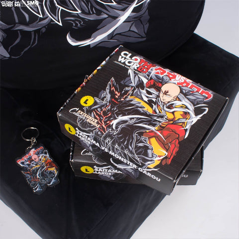 Saitama vs Monster Garou T-Shirt - One Punch Man Anime Apparel Saitama vs Monster Garou T-Shirt - One Punch Man Anime Apparel