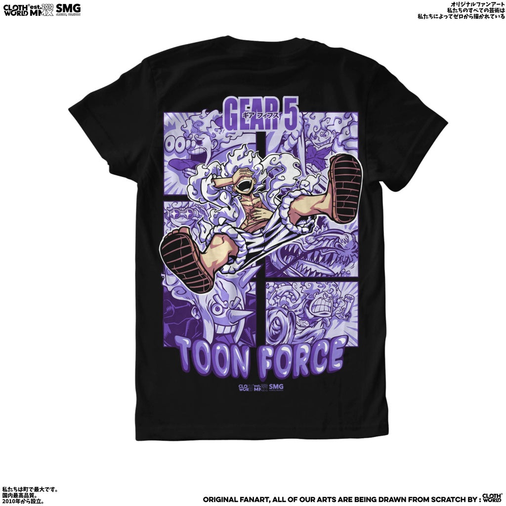 Monkey D. Luffy Gear 5 Sun God Nika T-Shirt - One Piece Anime Apparel - Zewearsy