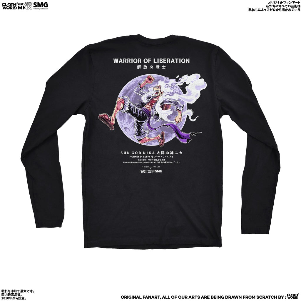 Luffy Warrior of Liberation Gear 5 T-Shirt - One Piece Anime Apparel - Zewearsy