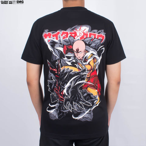Saitama vs Monster Garou T-Shirt - One Punch Man Anime Apparel Saitama vs Monster Garou T-Shirt - One Punch Man Anime Apparel