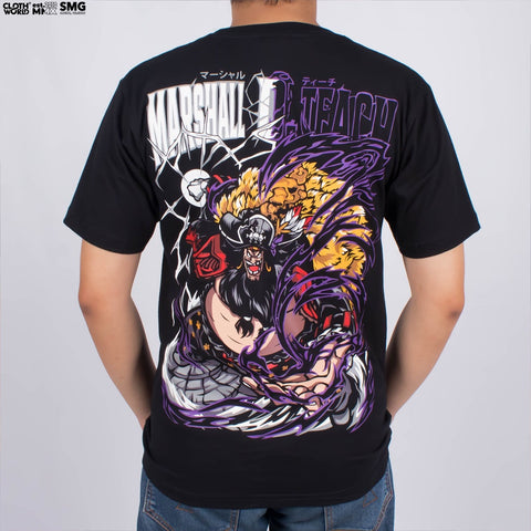 Marshall D. Teach The Blackbeard T-Shirt - Yonkou | One Piece Anime Marshall D. Teach The Blackbeard T-Shirt - Yonkou | One Piece Anime
