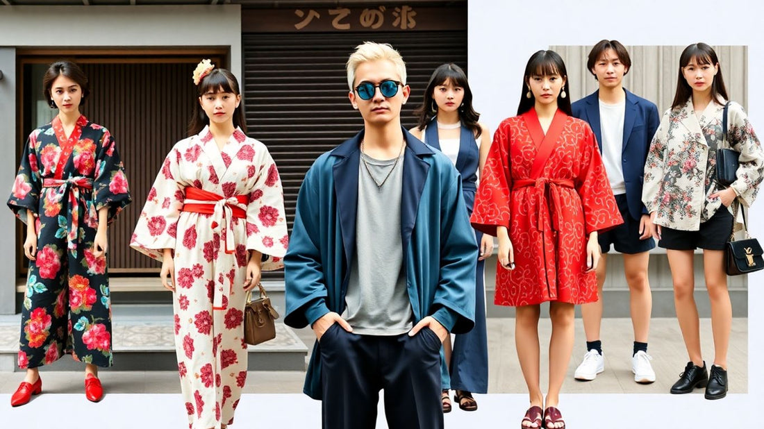 Japanese clothing styles from online stores.