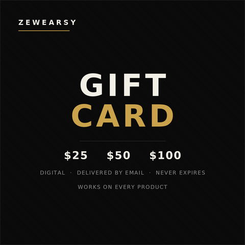 Zewearsy digital gift card - $25, $50, $100