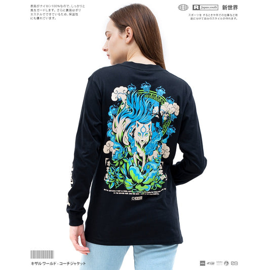 Japanese Long Sleeve T Shirt Origin KITSUNE | Japan Apparel