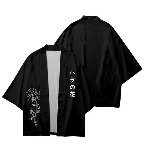 Rose Kanji Japan Kimono Art - Unisex Oversized | Zewearsy Store