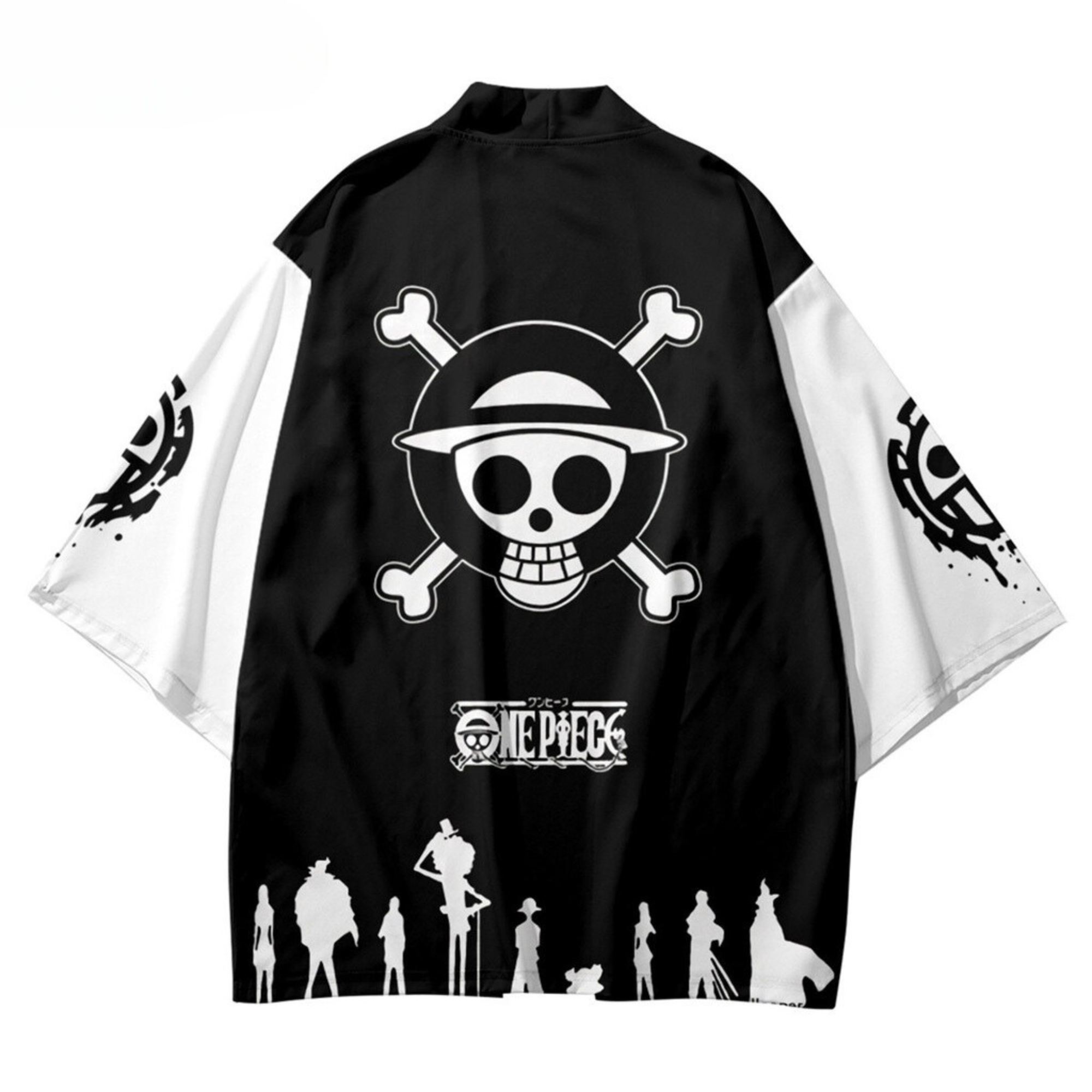 Anime One Piece Kimono Black and White Color with Unisex and Oversized Design | Zewearsy Store