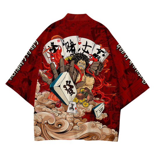 Japanese Anime One Piece Luffy Kimono Harajuku Streetwear Design | Japan Apparel