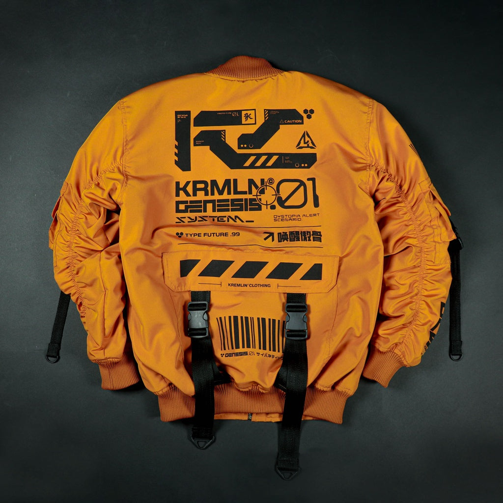 Cyberpunk Bomber Jacket – KRMLN Genesis .01 | Techwear Streetwear Unisex