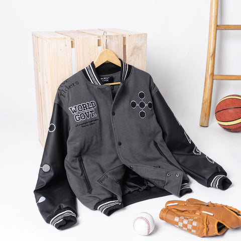 Anime Varsity Jacket One Piece Lore Series Im-Sama World Government Premium Oversized Anime Fashion