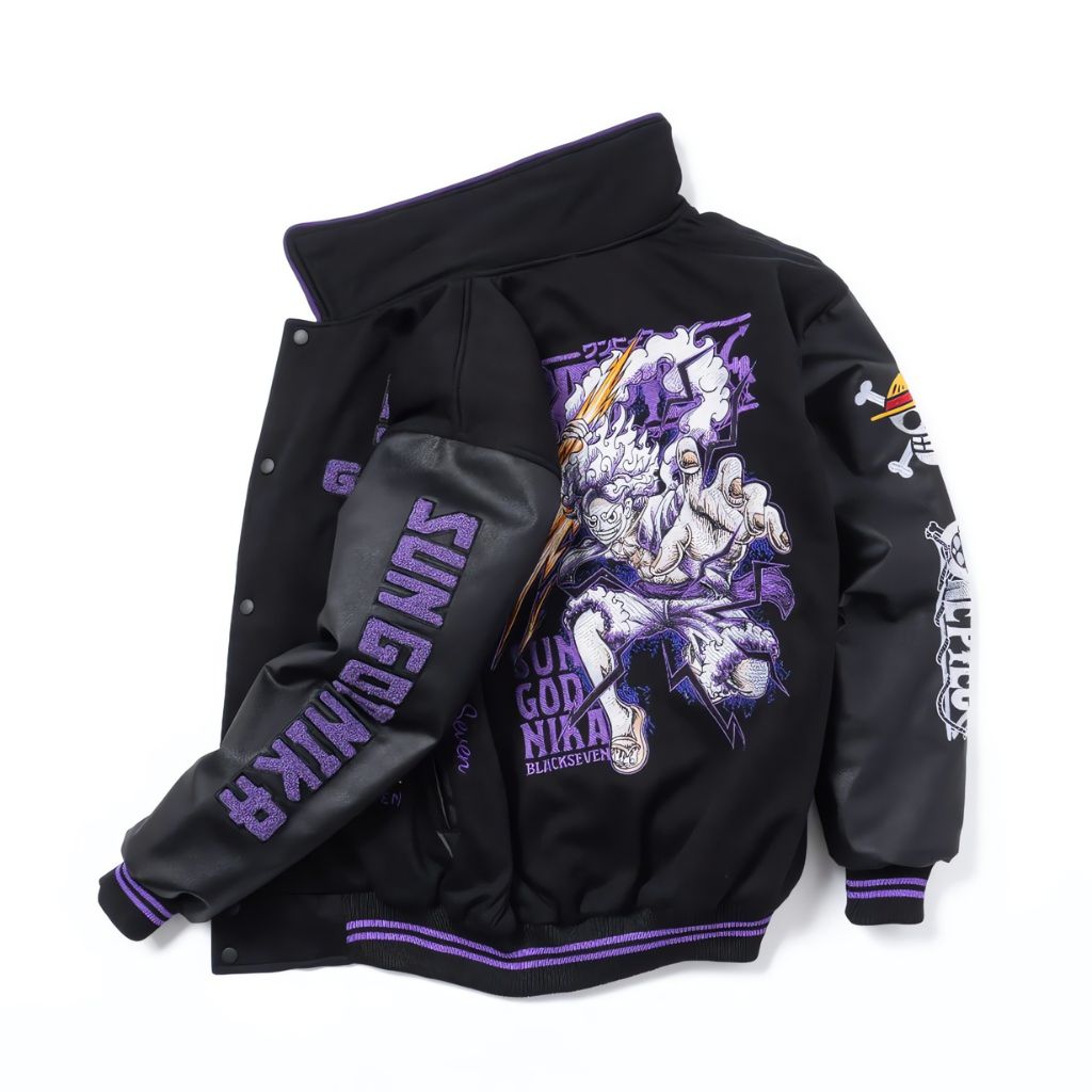 One Piece Gear 5 Varsity Jacket Full Embroidery Japan Fashion