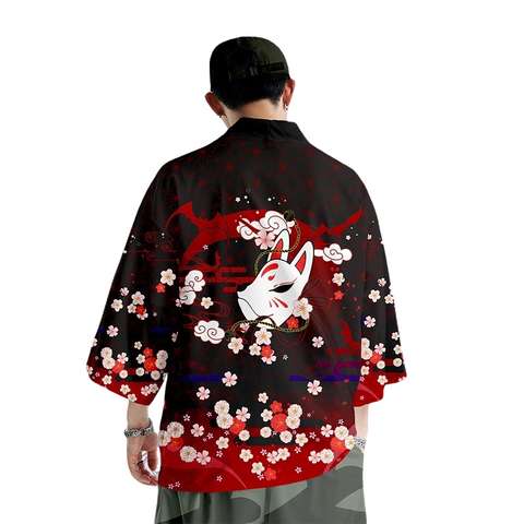 Japan Kitsune Graphic Design Kimono Unisex Oversized | Japan Apparel