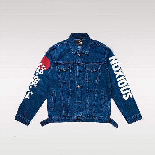 Japan Samurai Denim Jacket Blue Unisex