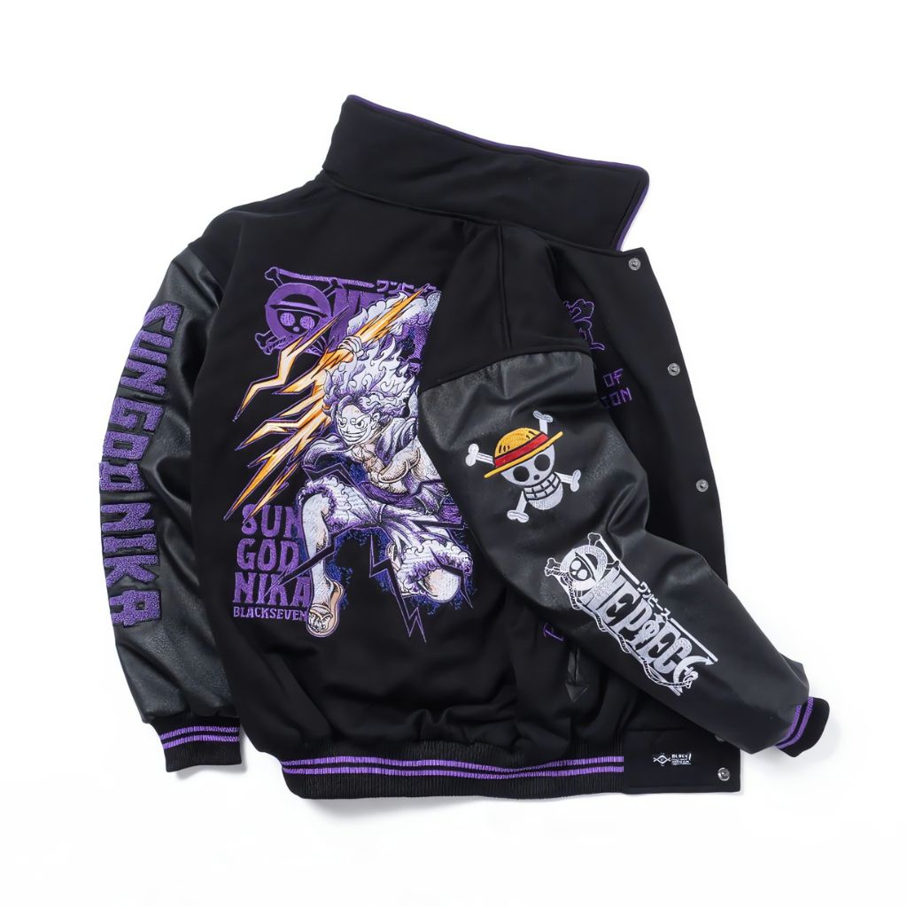 One Piece Gear 5 Varsity Jacket Full Embroidery Japan Fashion