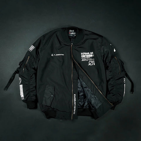 Cyberpunk Bomber Jacket – KRMLN Genesis .01 | Techwear Streetwear Unisex