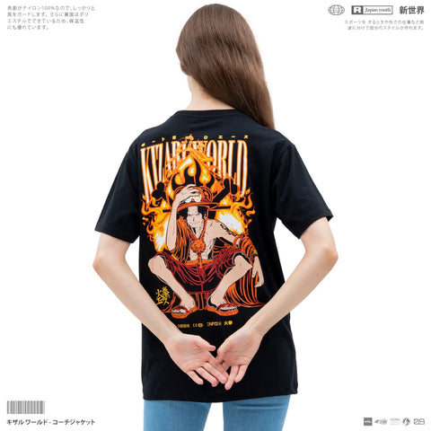 Japan Anime Short Sleeve T Shirt - One Piece PORTGAS D ACE | Japan Apparel | Zewearsy Store