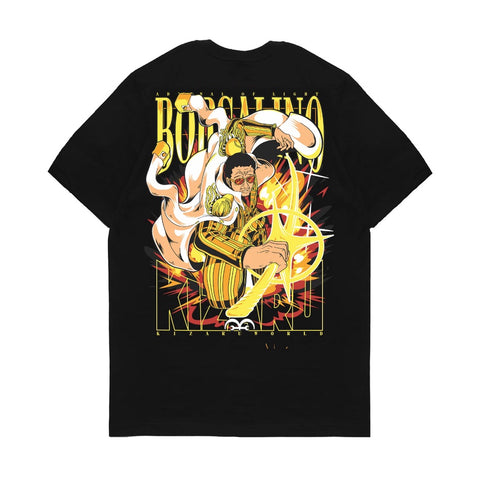 Japan Anime Short Sleeve T Shirt - Admiral One Piece Series BORSALINO KIZARU | Japan Apparel