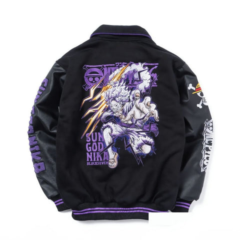 One Piece Gear 5 Varsity Jacket Full Embroidery Japan Fashion
