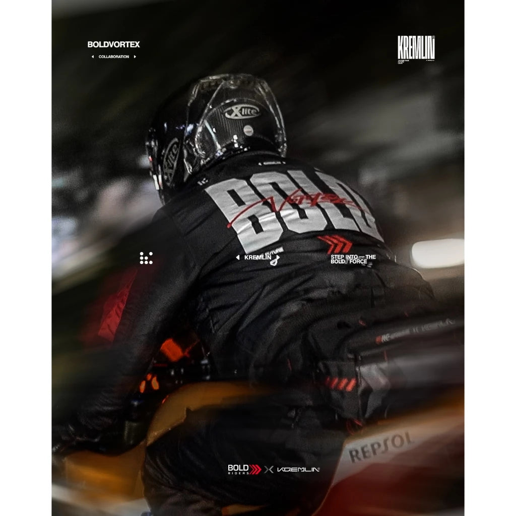 Free Bold Riders and Kremlin sticker pack included with the black bomber jacket