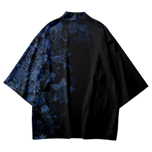 Traditional Chinese Flower Graphic Design Kimono Unisex Oversized | Japan Apparel