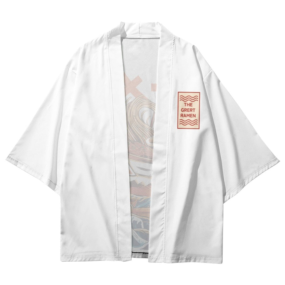 Ramen Art Kimono Short Sleeve Unisex Sublimation | Zewearsy Store