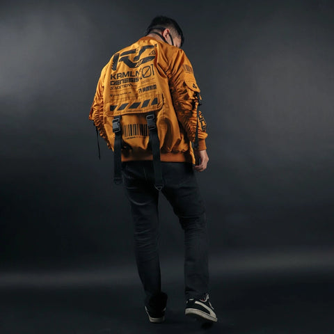Cyberpunk Bomber Jacket – KRMLN Genesis .01 | Techwear Streetwear Unisex