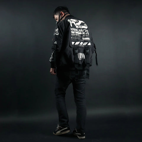 Cyberpunk Bomber Jacket – KRMLN Genesis .01 | Techwear Streetwear Unisex