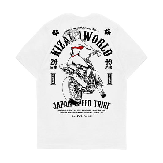 Japan Streetwear Short Sleeve T Shirt - Motor Series SPEED TRIBE BULMA | Japan Apparel | Zewearsy Store