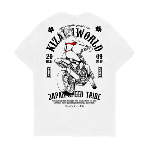 Japan Streetwear Short Sleeve T Shirt - Motor Series SPEED TRIBE BULMA | Japan Apparel | Zewearsy Store