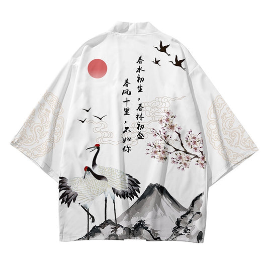 Traditional Japan Graphic Art Kimono Unisex Oversized | Japan Apparel