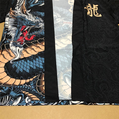 Traditional Japanese Dragon Graphic Art Kimono Unisex Oversized | Japan Apparel