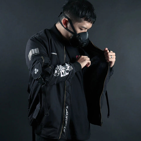 Cyberpunk Bomber Jacket – KRMLN Genesis .01 | Techwear Streetwear Unisex
