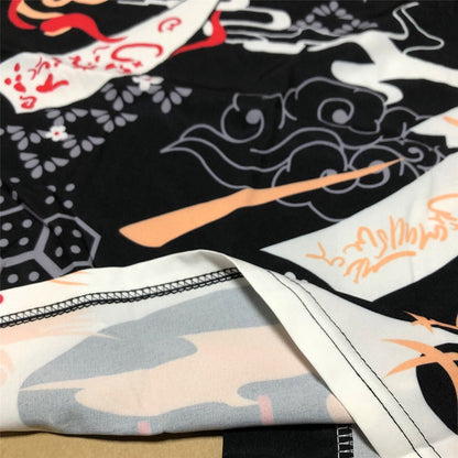 Japanese Kitsune Graphic art Design Kimono Unisex Oversized | Japan Apparel