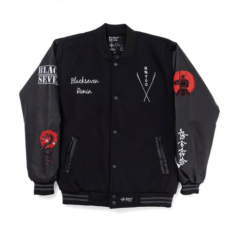 Japanese Samurai Varsity Jacket Full Embroidery - Ronin Samurai - Japan Fashion | Zewearsy Store
