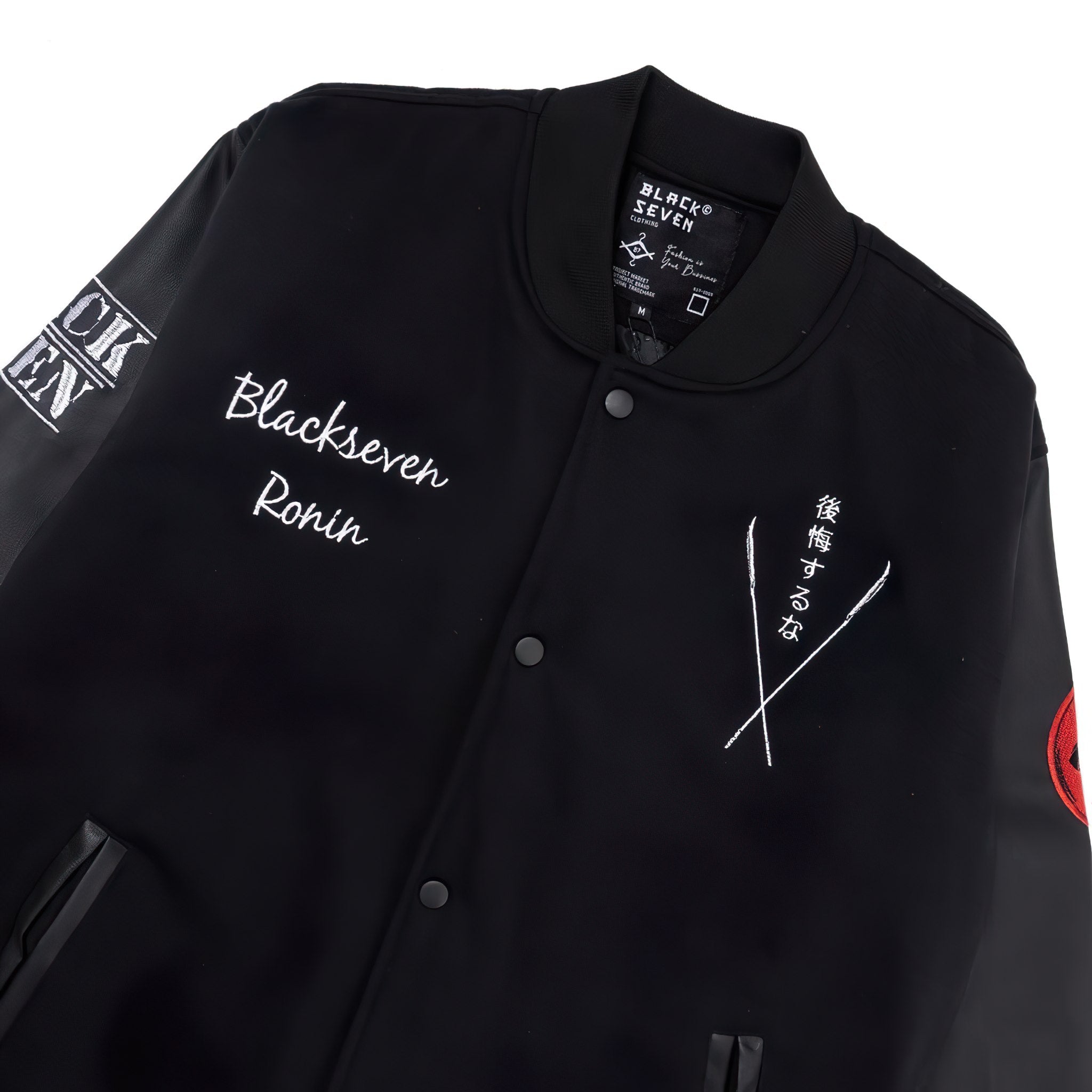 Japanese Samurai Varsity Jacket Full Embroidery - Ronin Samurai - Japan Fashion | Zewearsy Store