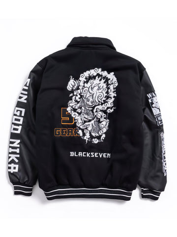 One Piece Gear 5 Varsity Jacket with Full Embroidery Design - Japan Fashion | Zewearsy Store