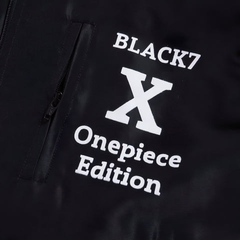 One Piece Luffy Gear 5 Bomber Jacket Windbreaker Cyberpunk Edition Black and White - Japan Fashion | Zewearsy Store