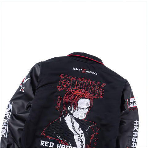 One Piece Varsity Jacket Akagami No Shanks - Red Hair Pirates - Japan Fashion | Zewearsy Store