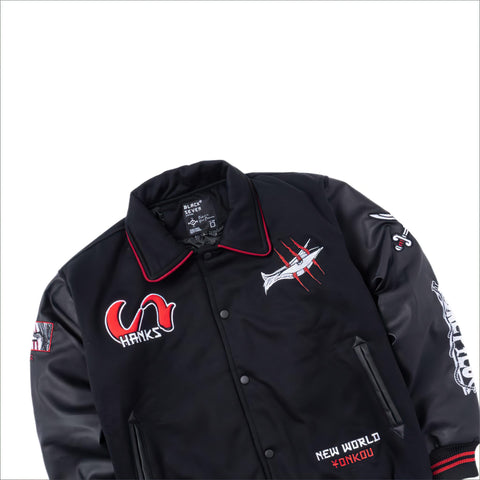 One Piece Varsity Jacket Akagami No Shanks - Red Hair Pirates - Japan Fashion | Zewearsy Store
