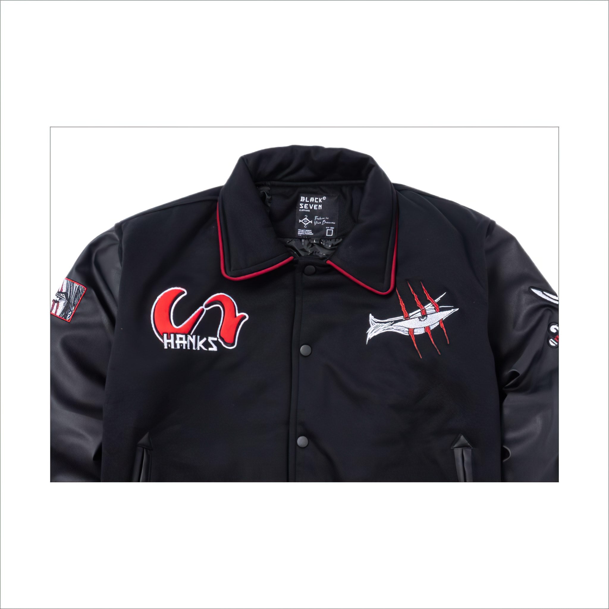 One Piece Varsity Jacket Akagami No Shanks - Red Hair Pirates - Japan Fashion | Zewearsy Store