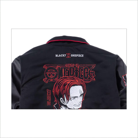 One Piece Varsity Jacket Akagami No Shanks - Red Hair Pirates - Japan Fashion | Zewearsy Store