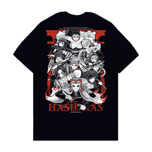 Japan Anime Short Sleeve T Shirt - Demon Slayer NINE HASHIRA | Japan Apparel