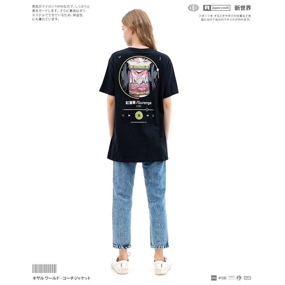 Japan Anime Short Sleeve T Shirt - Music Series Demon Slayer GURENGE | Japan Apparel