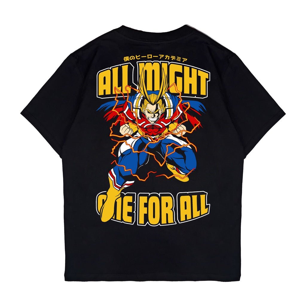 All Might Anime T - Shirt - Japan Anime Short Sleeve - Zewearsy