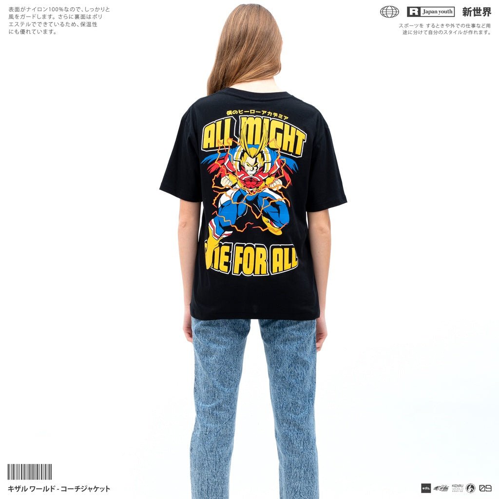 All Might Anime T - Shirt - Japan Anime Short Sleeve - Zewearsy