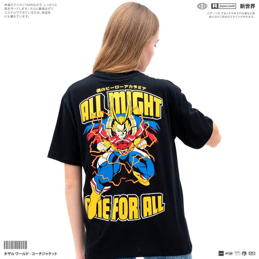 All Might Anime T - Shirt - Japan Anime Short Sleeve - Zewearsy