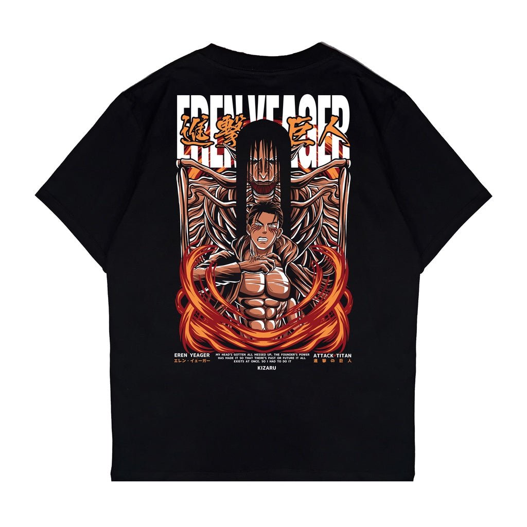 Attack on Titan Eren Rumbling T - Shirt - Japan Anime Short Sleeve - Zewearsy