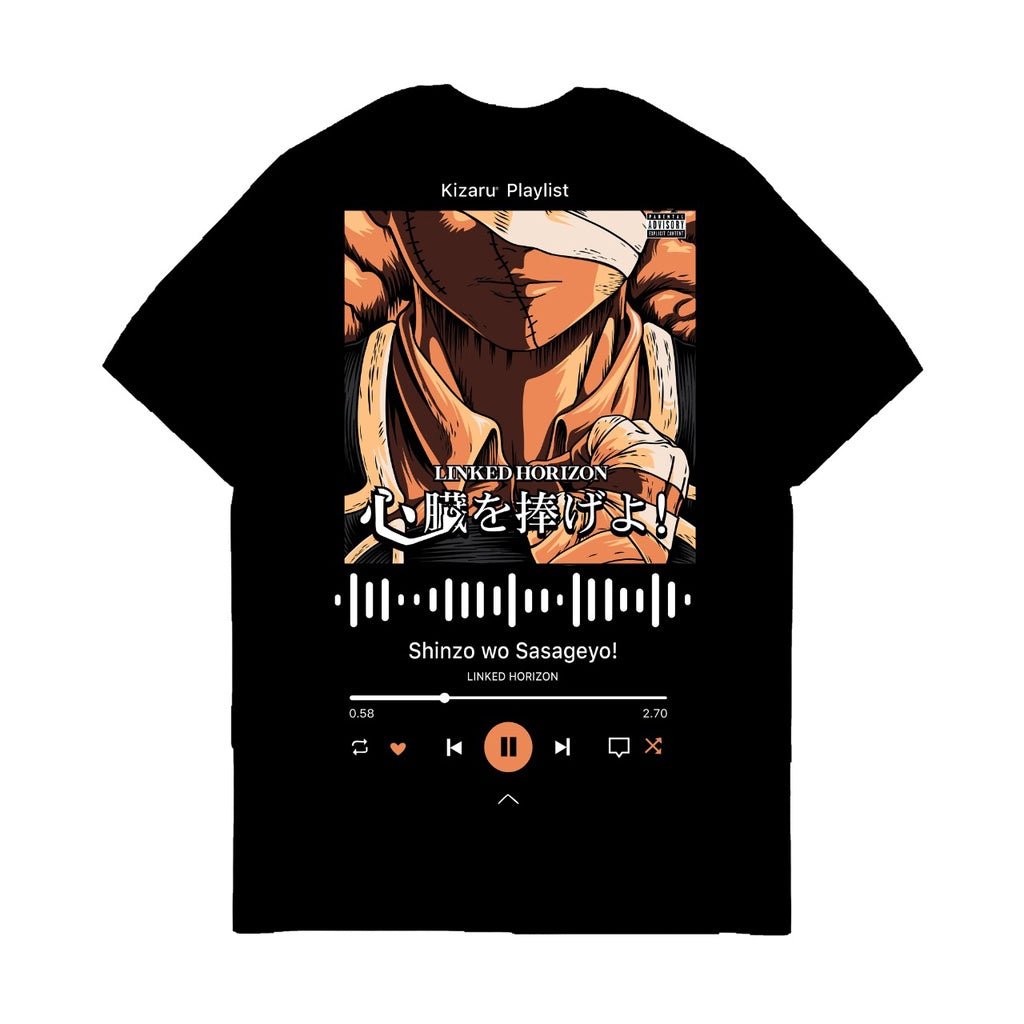 Attack on Titan Sasageyo T - Shirt - Music Series Japan Anime Short Sleeve - Zewearsy