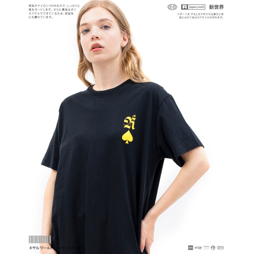 Japan Streetwear Short Sleeve T Shirt - Origin Card Series KING OF SPADE | Japan Apparel | Zewearsy Store